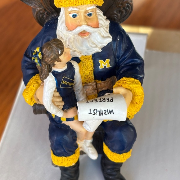 Wishlist Santa Ornament The University of Michigan 2nd in a limited series 2001 - Picture 1 of 5